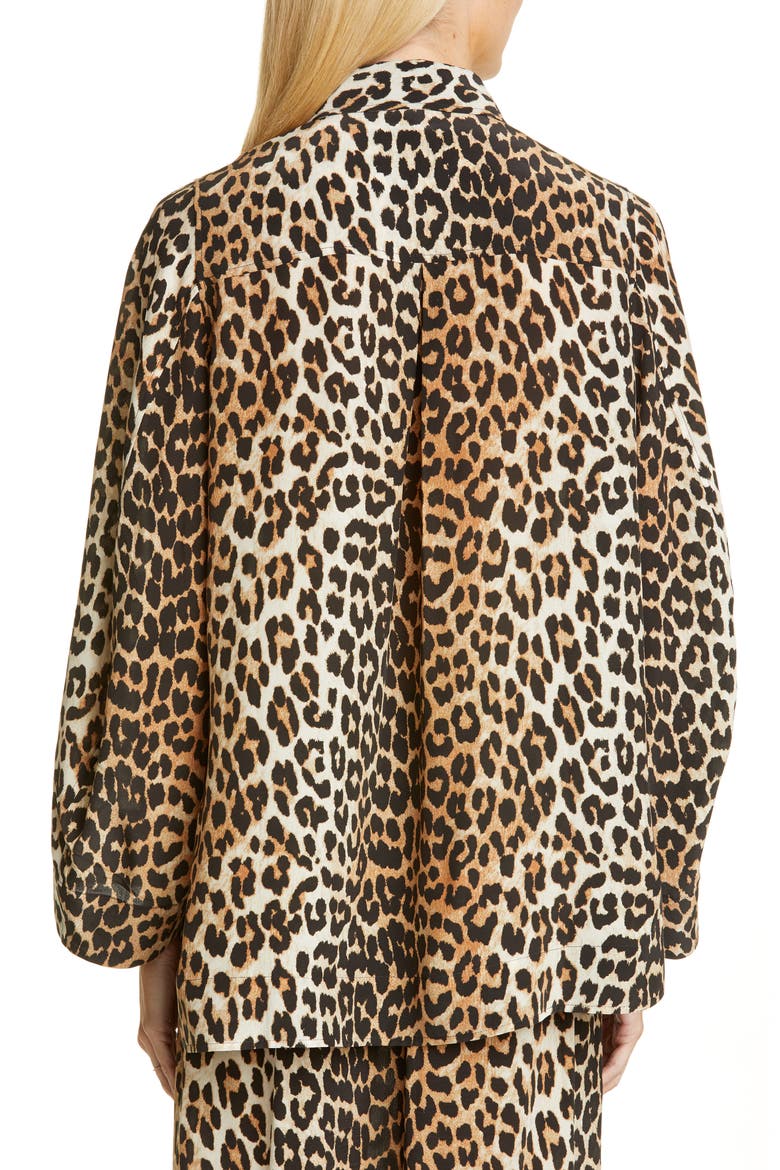 Leopard Print Shirt, Alternate, color, LEOPARDDNU