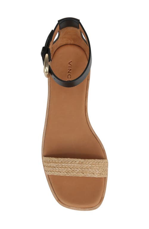 Vince Martina Ankle Strap Sandal In Black