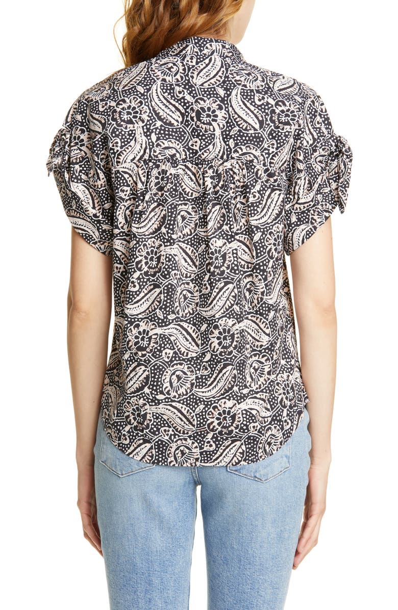 Veronica Beard Sanaa Floral Print Shirt, Alternate, color,