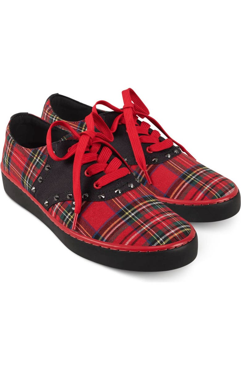 Hot Chocolate Design Rebel Tartan Women's Casual Sneakers, Main, color, Rebel Tartan