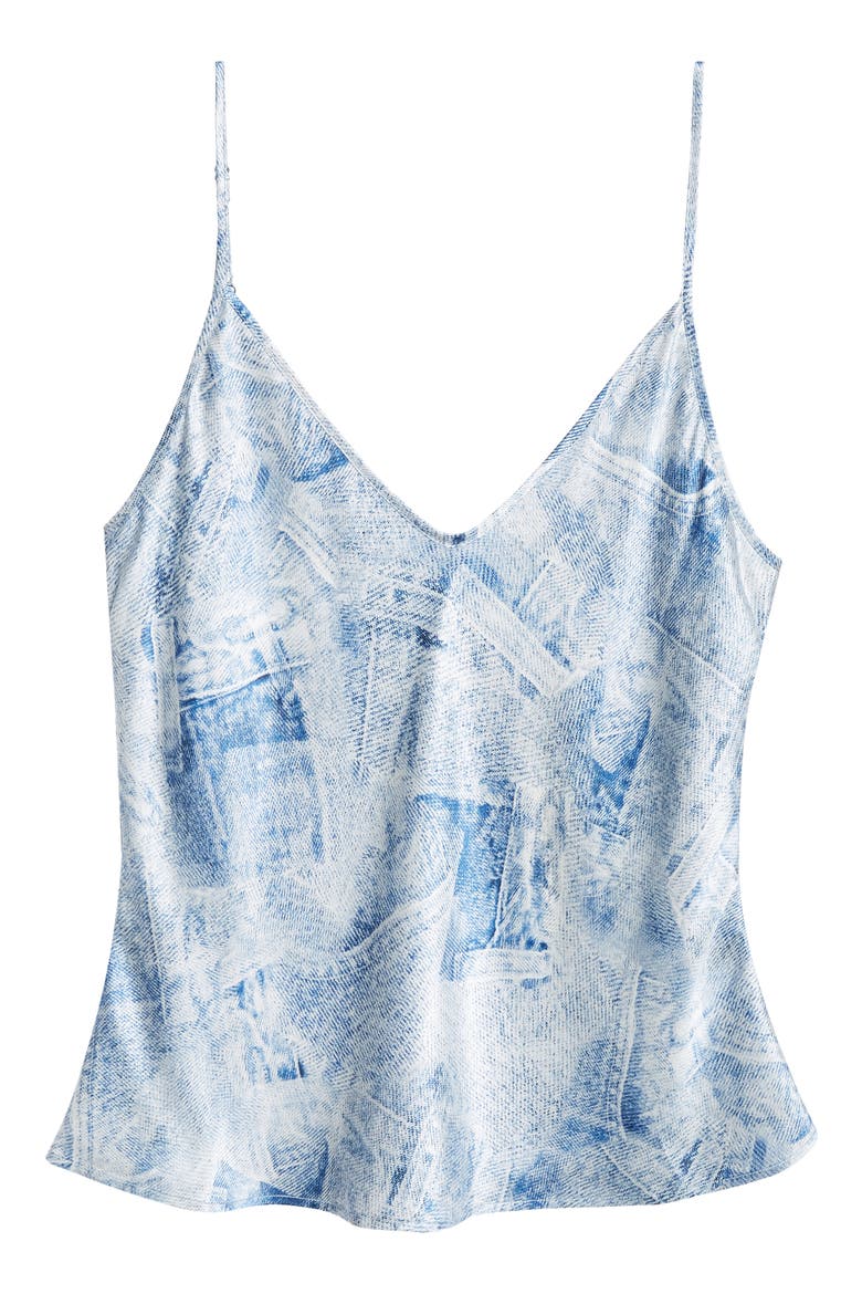 Lexi Print Silk Camisole, Alternate, color, BLUE MULTI DENIM PRINT