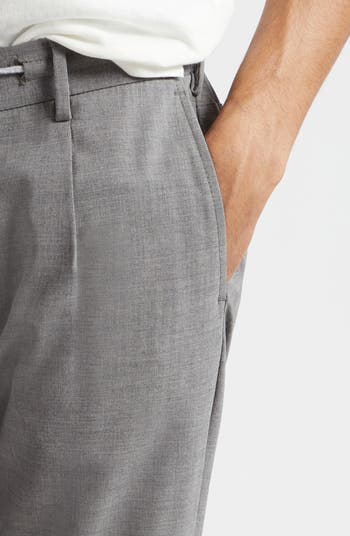 Eleventy Drawstring Waist Stretch Virgin Wool Pants | Nordstrom
