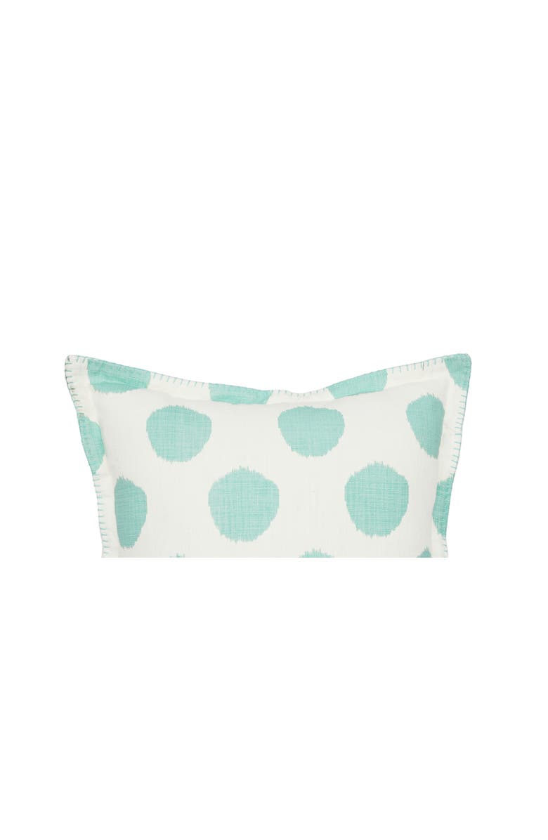 carol & frank Surf Dot Printed Throw Pillow, 20" x 20", Alternate, color, Green