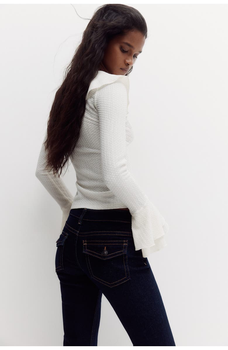 H&M Flared Low Jeans, Alternate, color, 