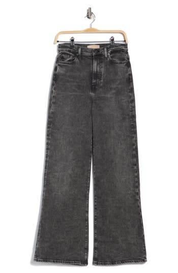 7 For All Mankind Ultra High Rise Wide Leg Stretch Jeans In Black
