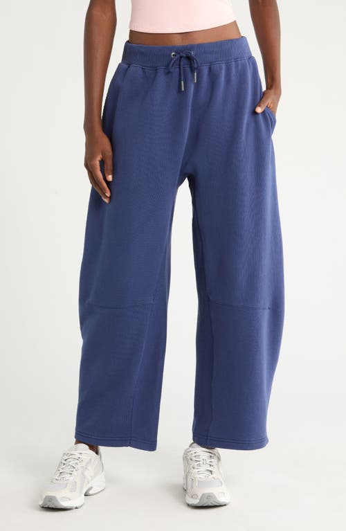 Free People You Wish Tie Waist Sweatpants In Blue