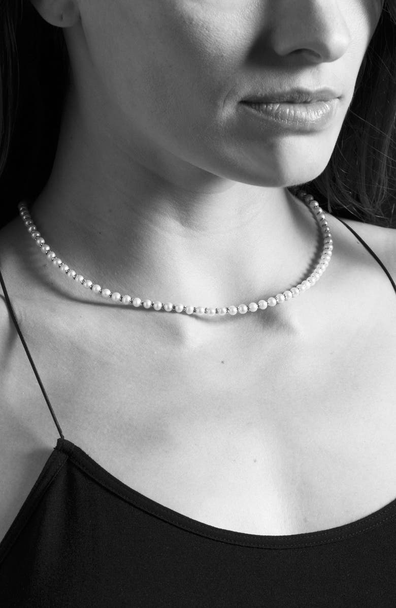 LAGOS Luna Pearl Necklace, Alternate, color, 