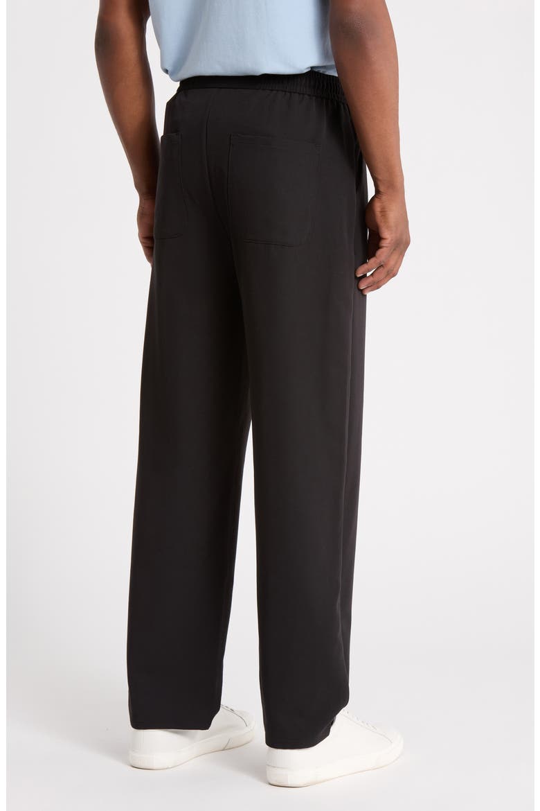 Straight Leg Drawstring Pants, Alternate, color, BLACK