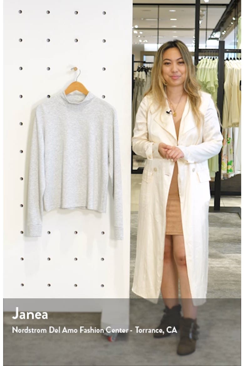 Mock Neck Sweatshirt (Nordstrom Exclusive) video