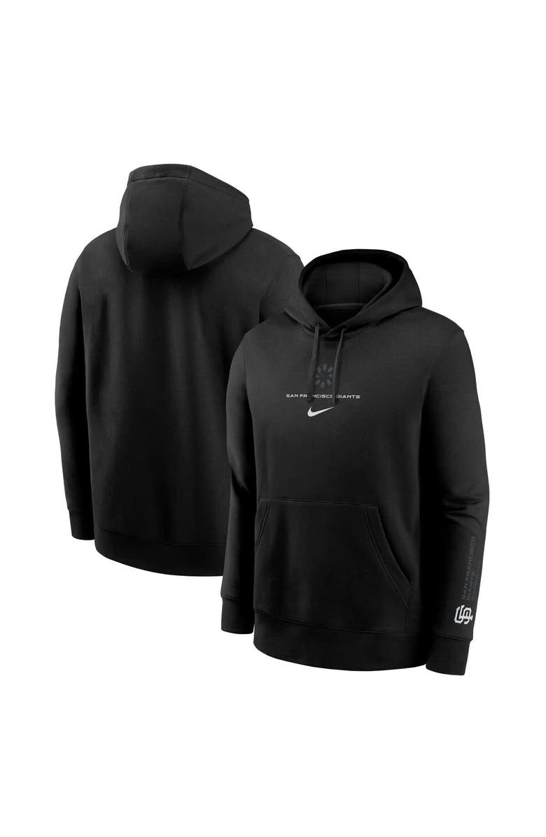 Nike Men's Nike  Black San Francisco Giants  Fashion Club Fleece Pullover Hoodie, Alternate, color, Black