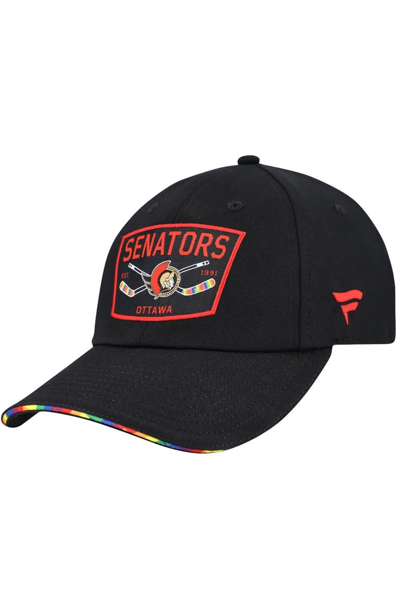 FANATICS Men's Fanatics  Black Ottawa Senators HIFE Adjustable Hat, Main, color, Black