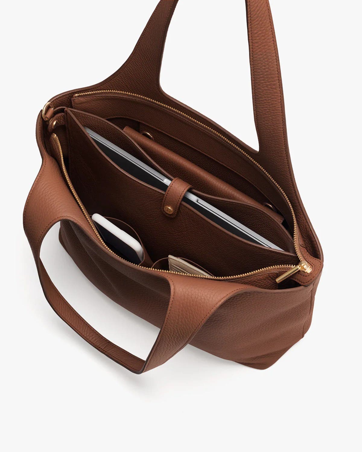 Cuyana System Zipper Tote 13-inch, Alternate, color, Dark Chestnut