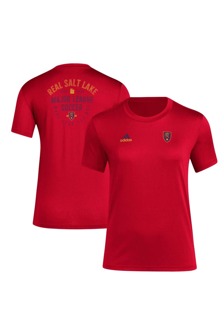 Women's adidas Red Real Salt Lake Local Stoic T-Shirt, Alternate, color, Red