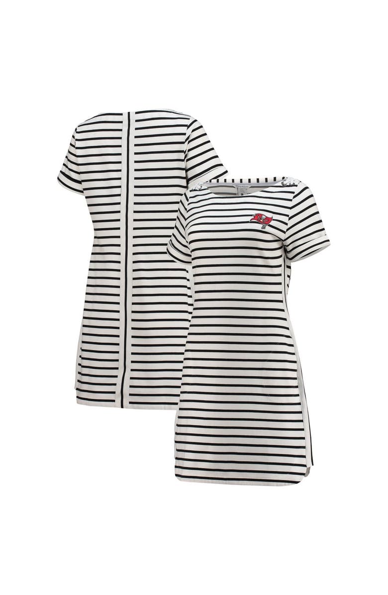 Tommy Bahama Women's Tommy Bahama White Tampa Bay Buccaneers Tri-Blend Jovanna Striped Dress, Main, color, 
