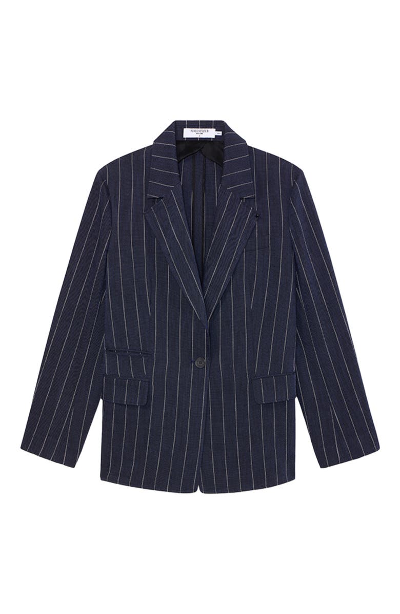 M.M.LaFleur Teddy Jacket, Alternate, color, Navy/Ivory