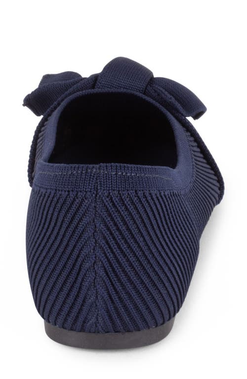 Tahari Montserrat Pointed Toe Flat In Blue