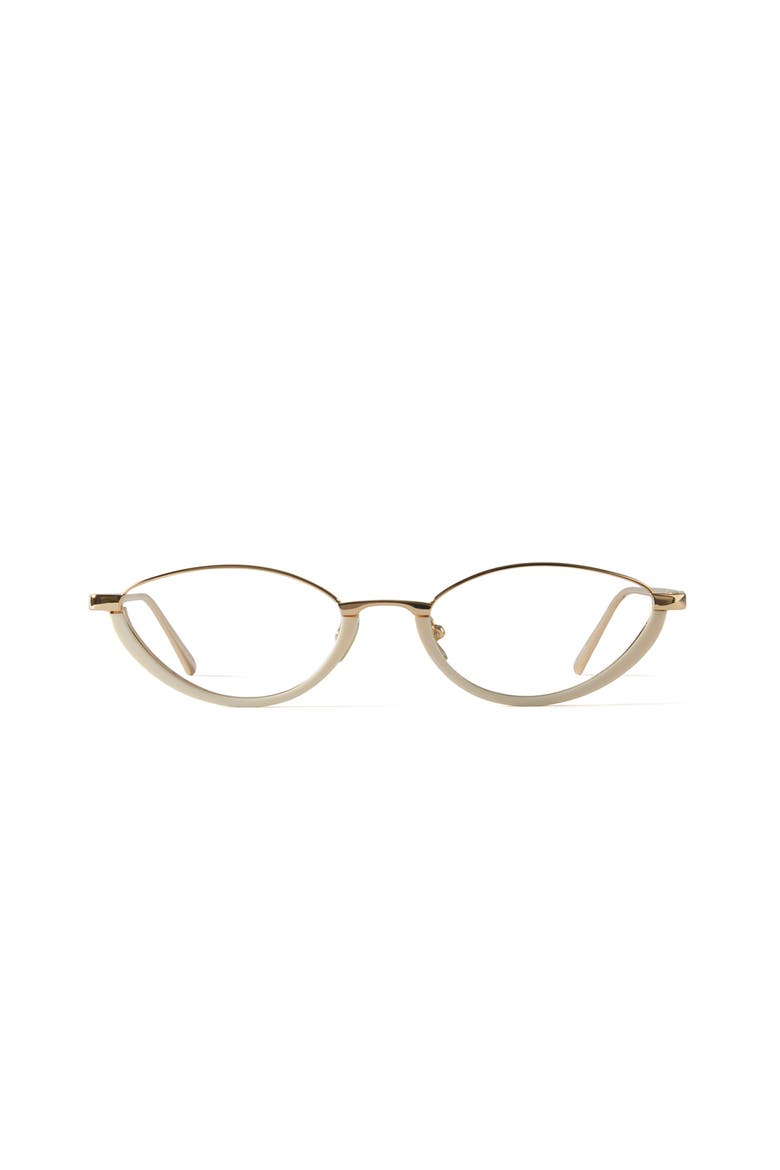 Jeanne Blue Light Glasses, Main, color, Creme / Gold