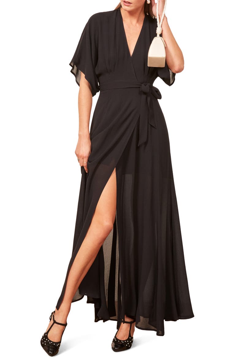 Winslow Maxi Dress, Main, color, BLACK