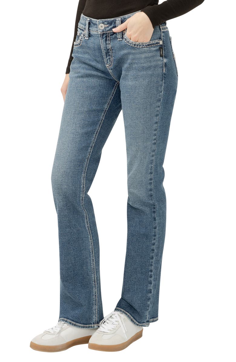 Silver Jeans Co. Elyse Bootcut Jeans, Main, color, Sherbrook