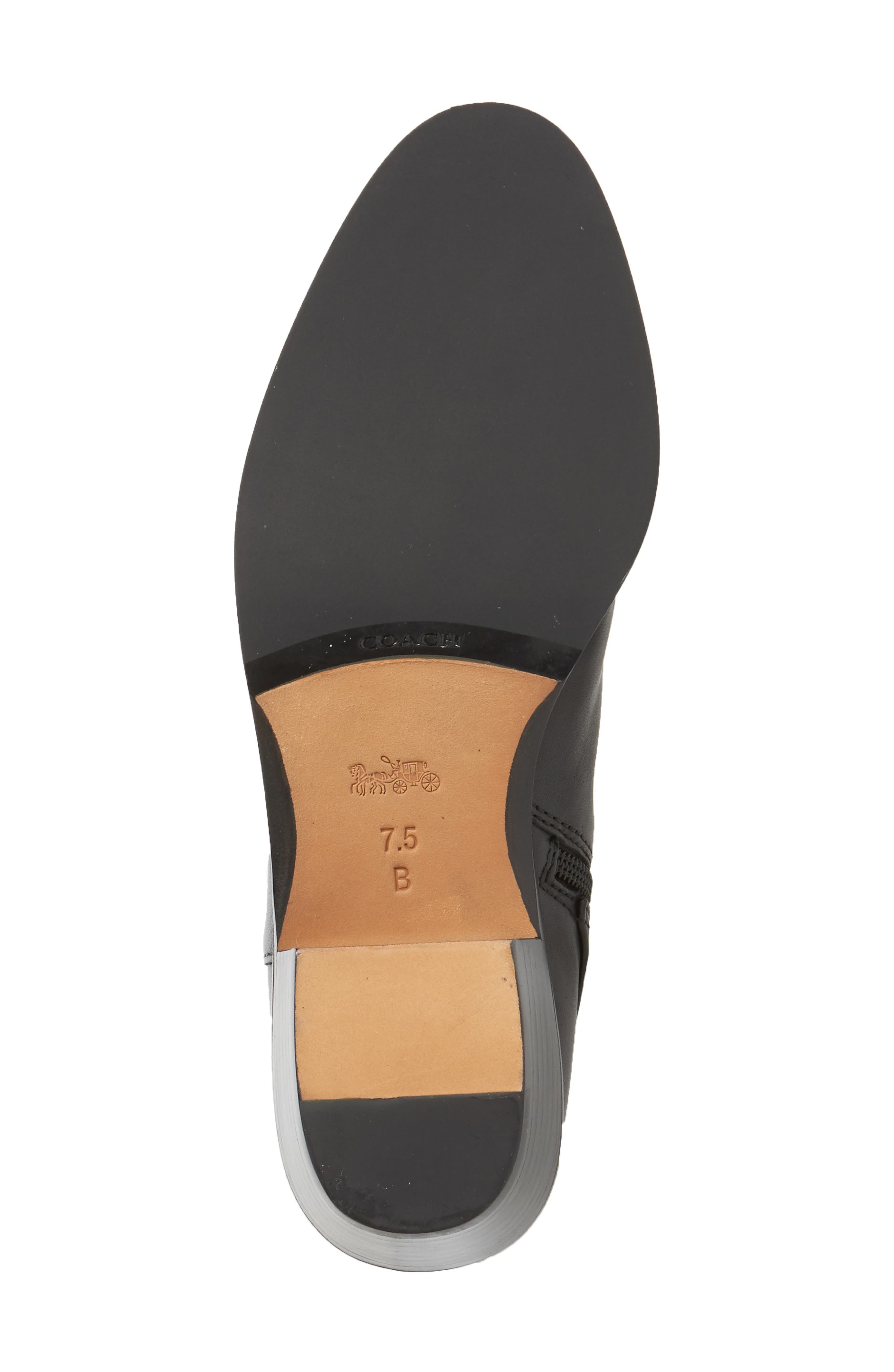 'Caroline' Tall Boot, Alternate, color, BLACK LEATHER NARROW CALF