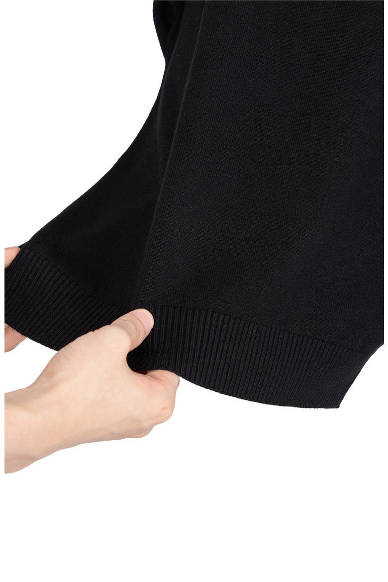 Basic Turtleneck Sweater, Alternate, color, BLACK