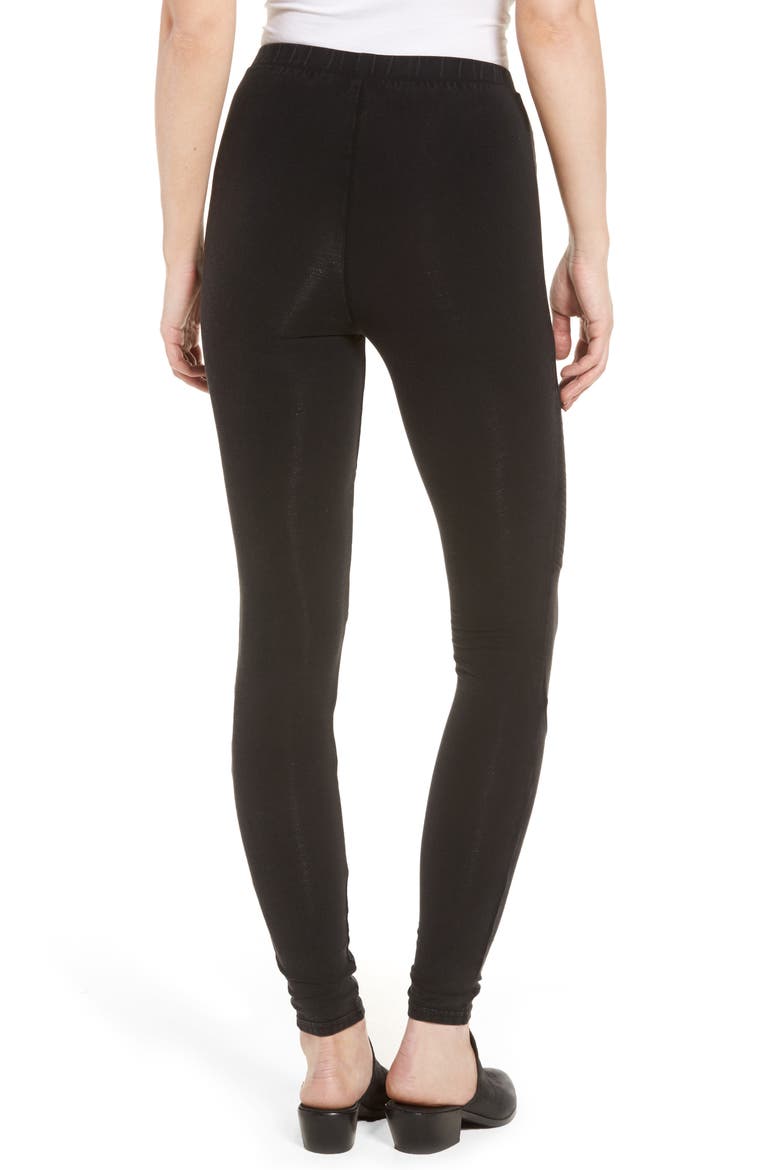 Seamed Moto Leggings, Alternate, color, BLACK