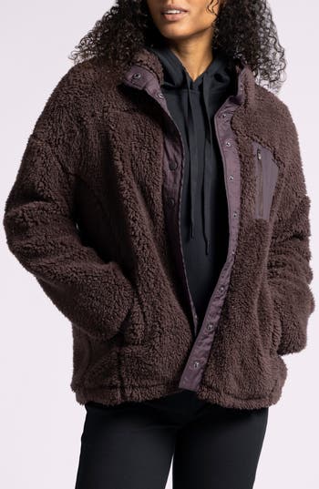 Thread & Supply Kimble Fleece Jacket In Brown