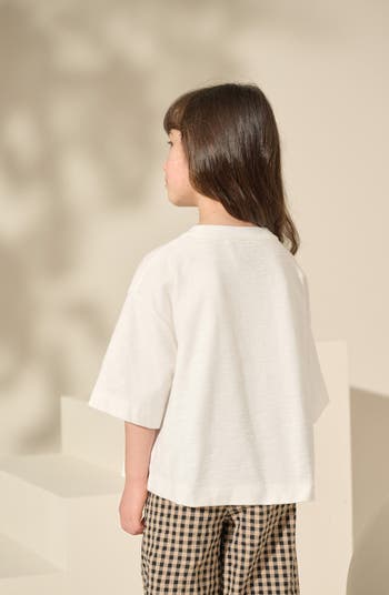 Kids' Celestial Embroidered Cotton Graphic T-Shirt