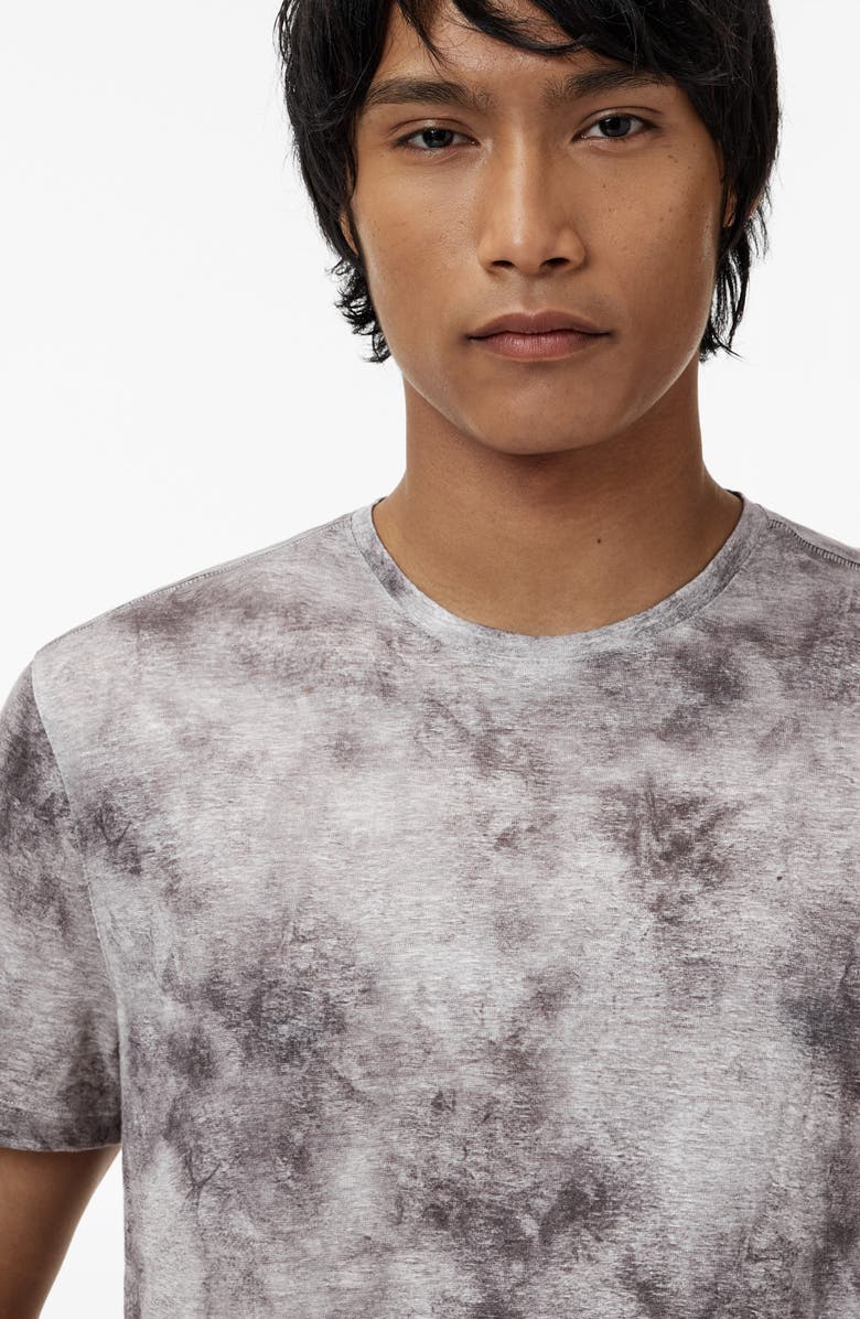 John Varvatos Campana Regular Fit Linen T-Shirt, Alternate, color, Seal Grey