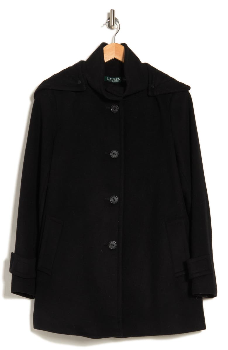 Lauren Ralph Lauren A-line Wool-Blend Coat, Alternate, color, 