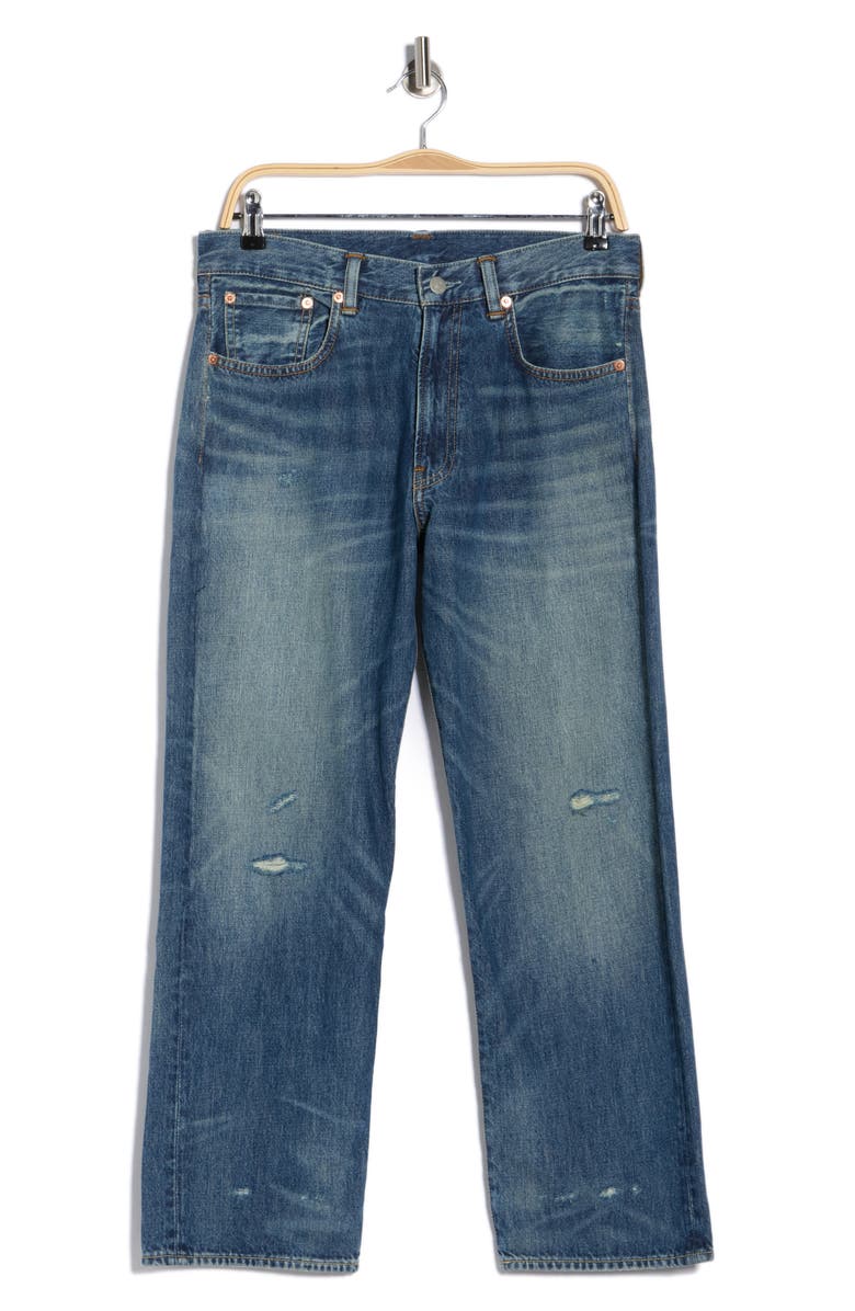 DENIMIST Lucy High Waist Crop Boyfriend Jeans, Main, color, Eldon Indigo W/ Rips