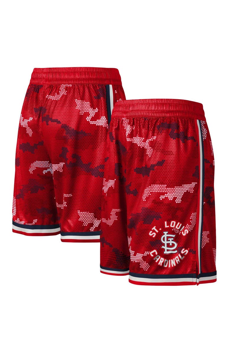 Outerstuff Youth Fanatics Branded Red St. Louis Cardinals Tech Runner Shorts, Alternate, color, 