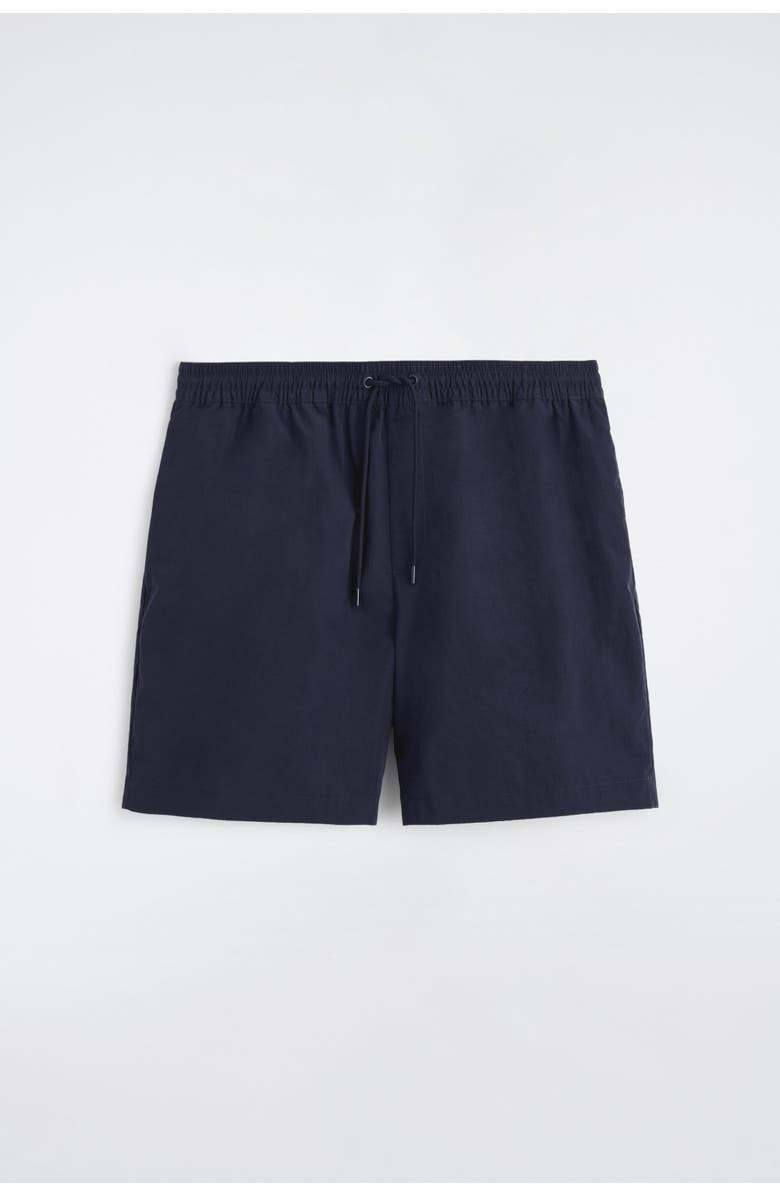 COS Nylon Drawstring Swim Shorts, Alternate, color, Navy