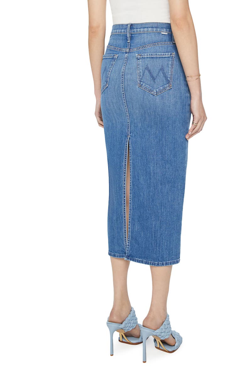 MOTHER The Pencil Pusher Denim Skirt, Alternate, color, 