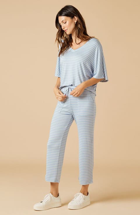 Dream Jersey Relaxed V-Neck with Capri Lounge Set