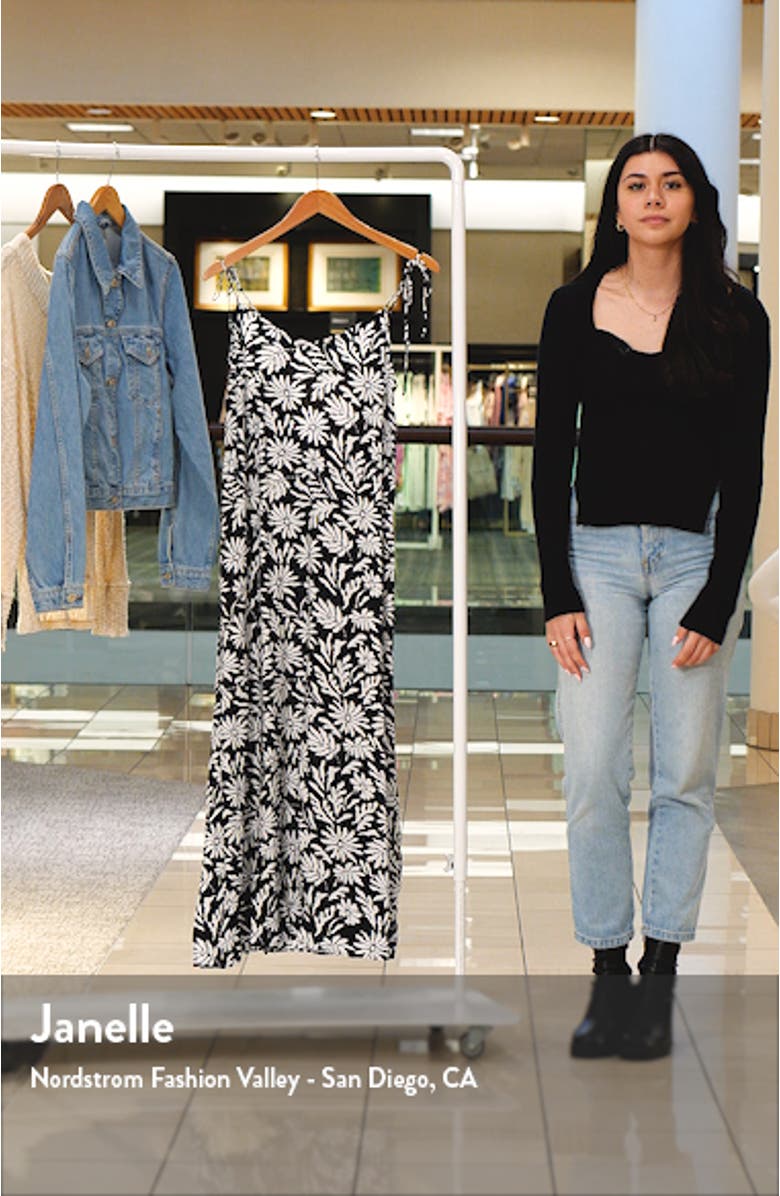 Floral Halter Cover-Up Midi Dress, sales video thumbnail