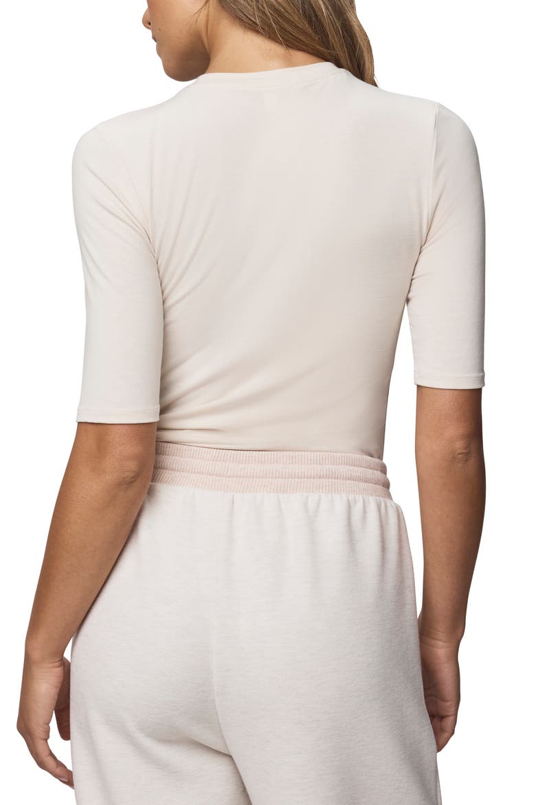 Fitted T-Shirt, Alternate, color, PALE OAK HEATHER
