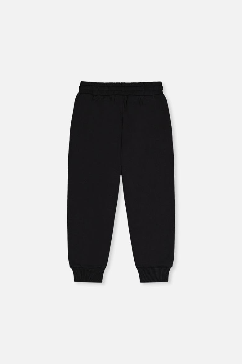Ribbed Ankle Cuffs Fleece Sweatpants with Pockets, Alternate, color, Black