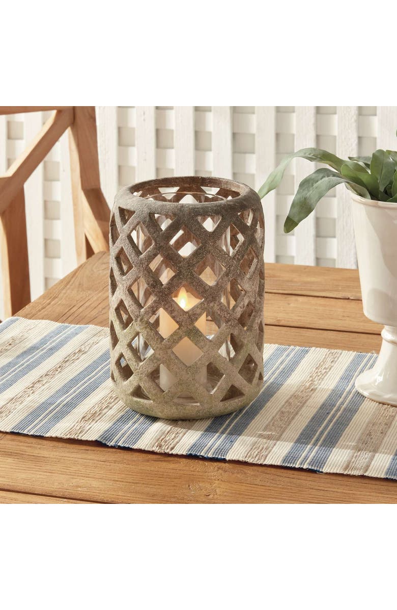 Napa Home & Garden Lucca Hurricane Large, Alternate, color, Brown