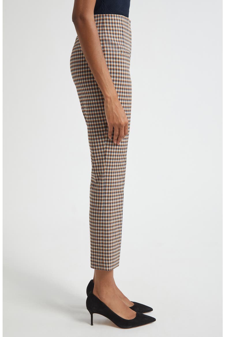 Kean Check Crop Pants, Alternate, color, NAVY MULTI