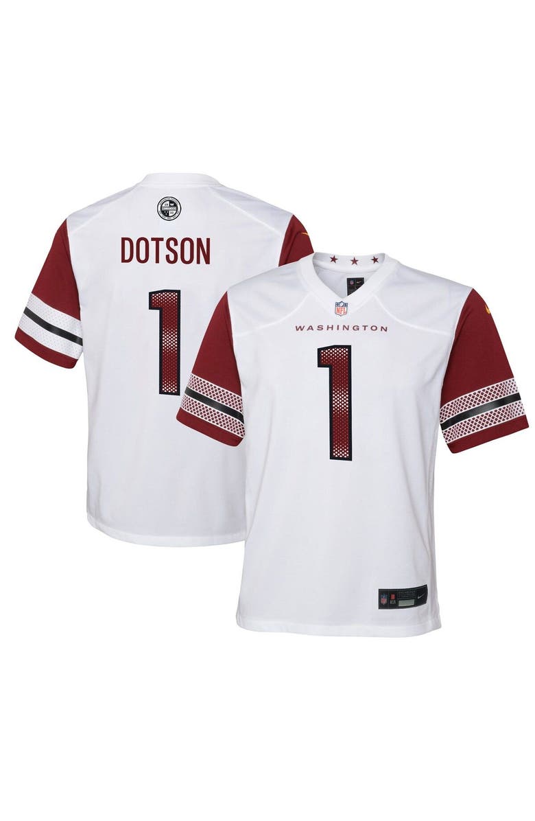 Nike Youth Nike Jahan Dotson White Washington Commanders Game Jersey, Main, color, 