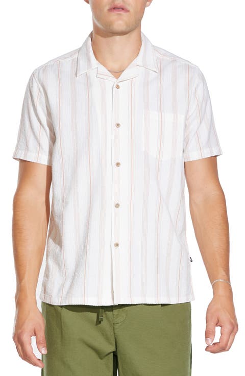 Stova Seersucker Short Sleeve Button-Up Shirt