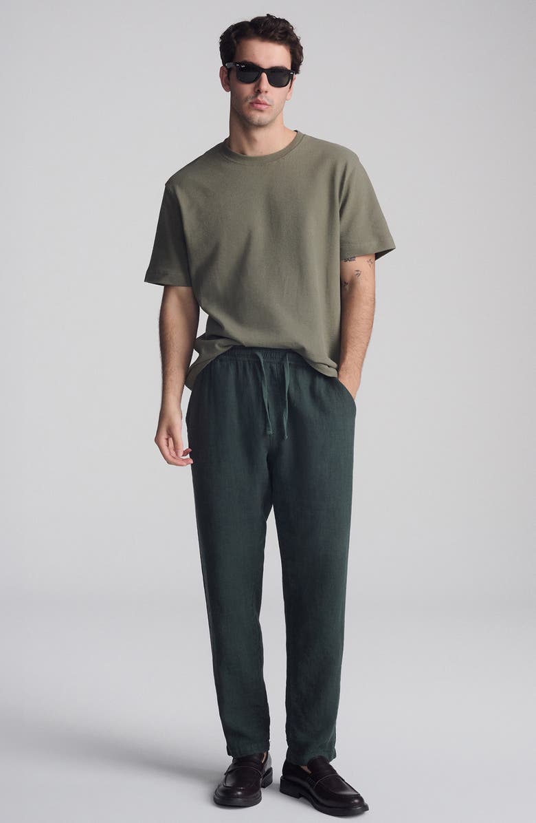 Mavi Jeans Drawstring Linen Pants, Alternate, color, Urban Chic