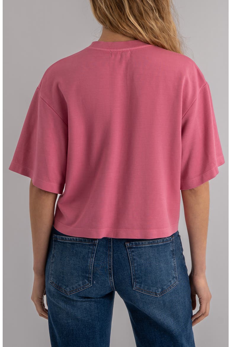 Reina Boxy T-Shirt, Alternate, color, LIPSTICK