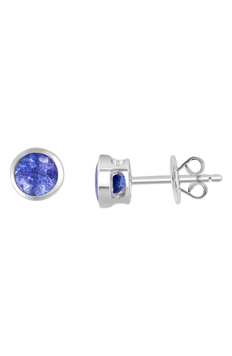 EFFY Sterling Silver Round Tanzanite Stud Earrings, Alternate, color, Purple