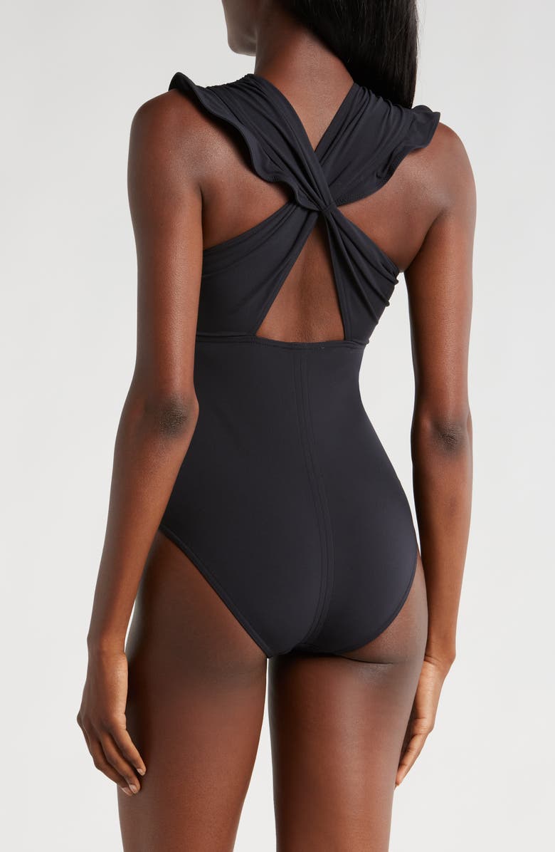 Ulla Johnson Antilles One-Piece Swimsuit, Alternate, color, Noir