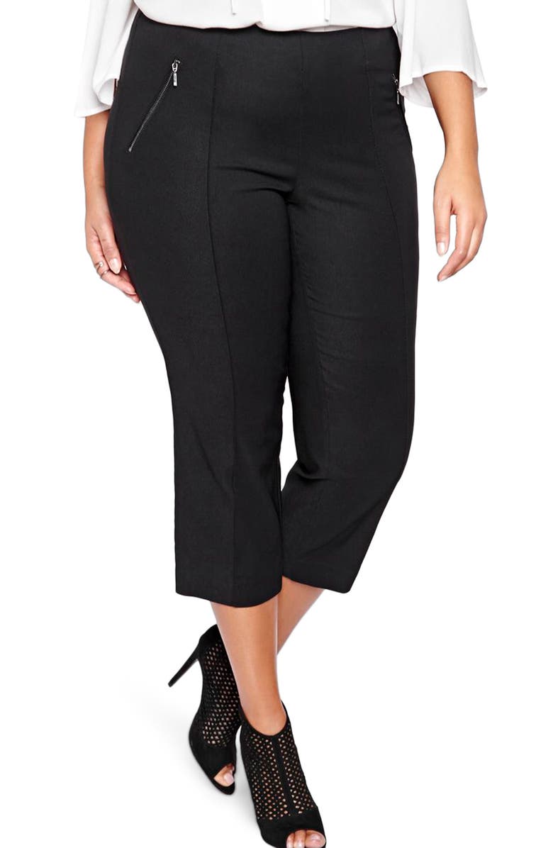 Michel Studio Alexa Crop Pants, Main, color, 