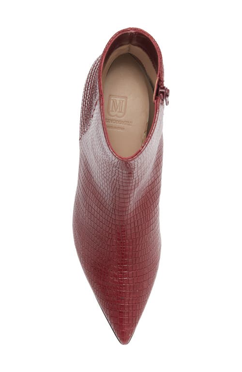 Bruno Magli Nerina Pointed Toe Bootie In Burgundy