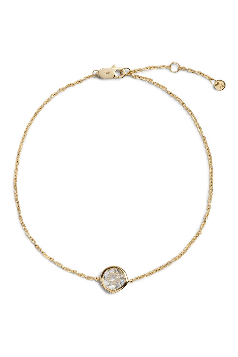 Siren Solitaire Diamond Bracelet, Main, color, 14KT GOLD