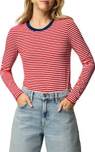 Splendid Stripe Long Sleeve Tee